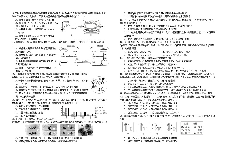 江西省宜春市宜丰县宜丰中学2023-2024学年高三上学期开学生物试题02