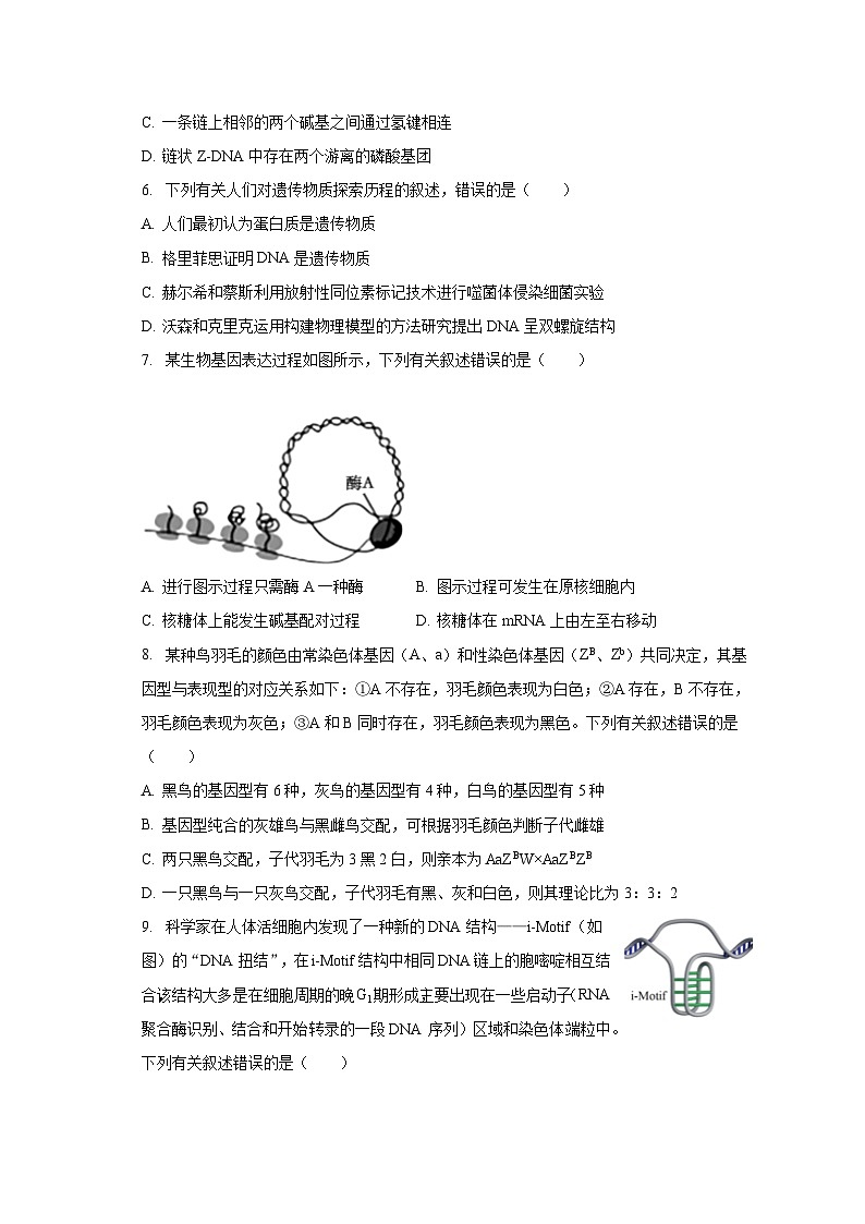 2022-2023学年江苏省泰州市泰兴市高一（下）期末生物试卷（含解析）第2页