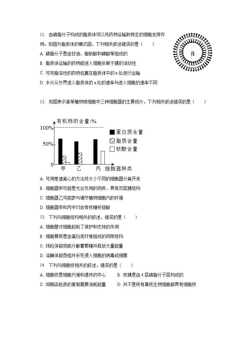 2022-2023学年云南省大理州高一（下）期末生物试卷（含解析）第3页