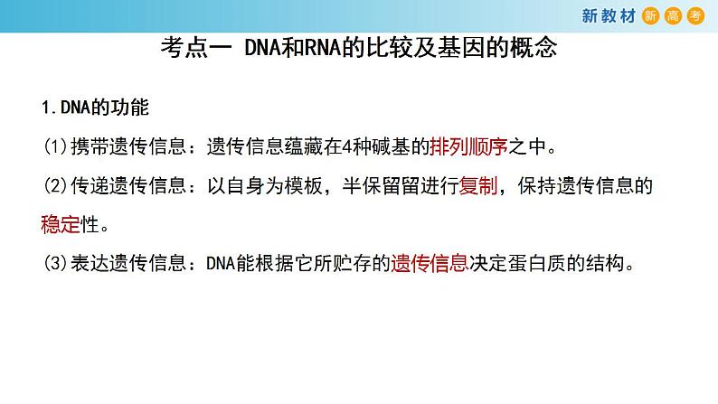 专题18 基因的表达-备战2023年高考生物一轮复习全考点精选课件（浙江新教材、新高考专用）第2页