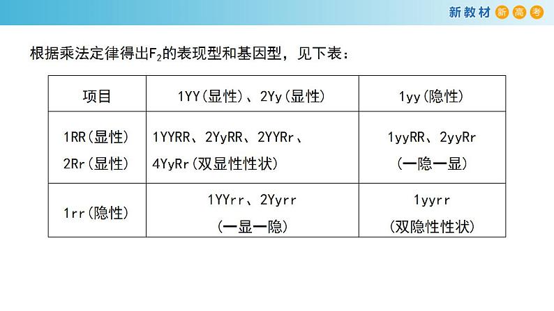 专题14 基因的自由组合定律-备战2023年高考生物一轮复习全考点精选课件（浙江新教材、新高考专用）第7页