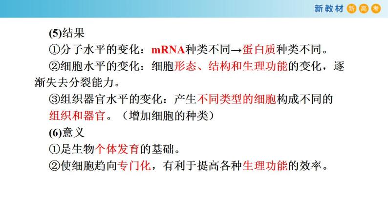 专题12 细胞的分化、癌变、衰老和凋亡-备战2023年高考生物一轮复习全考点精选课件（浙江新教材、新高考专用）04