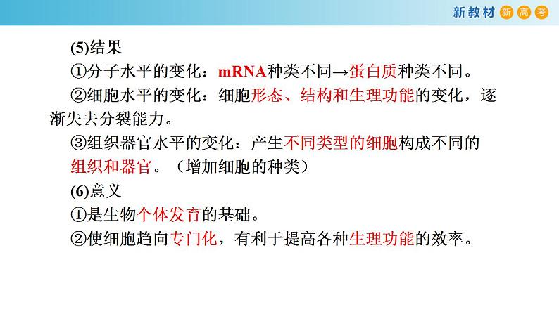 专题12 细胞的分化、癌变、衰老和凋亡-备战2023年高考生物一轮复习全考点精选课件（浙江新教材、新高考专用）第4页