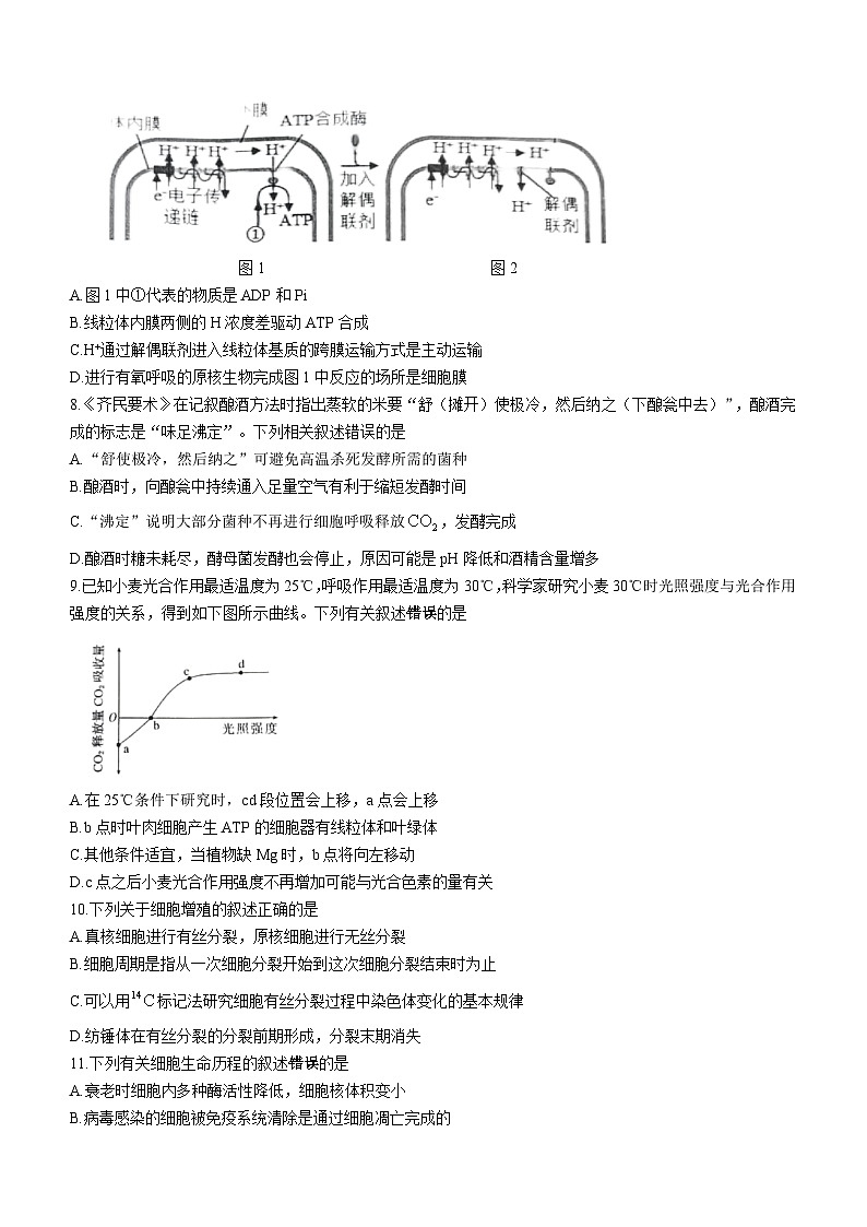 江苏省镇江市丹阳市2023-2024学年高三上学期开学考试生物试题及答案第2页