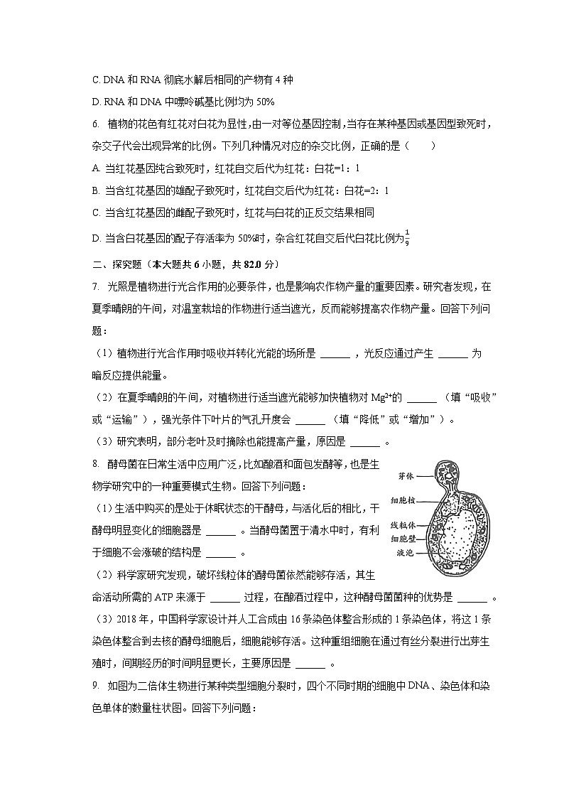 2023年四川省成都市四七九名校高考生物模拟试卷（一）（含解析）第2页