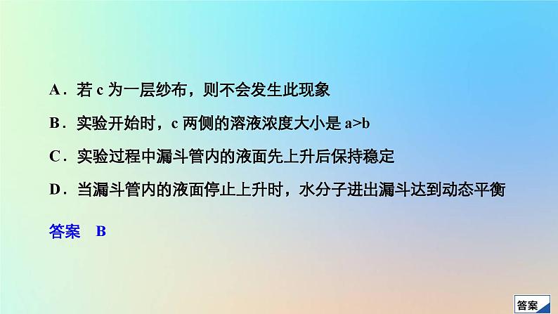 2023新教材高中生物第4章细胞的物质输入和输出第1节被动运输作业课件新人教版必修104