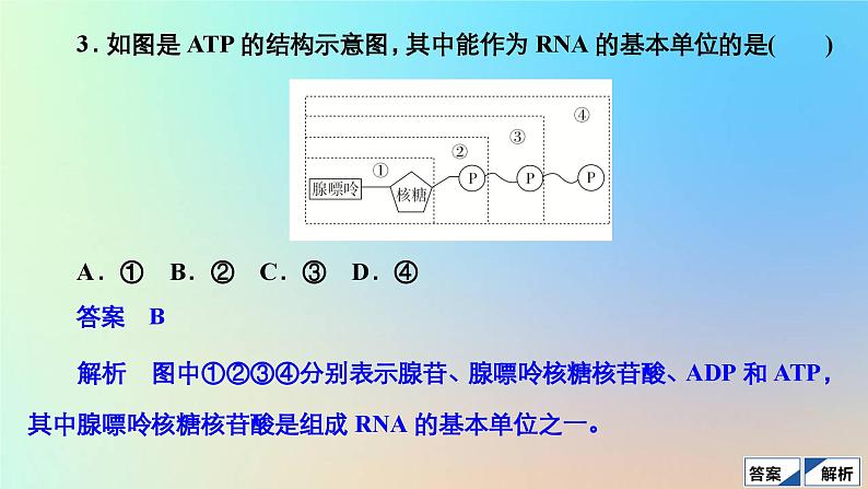 2023新教材高中生物第5章细胞的能量供应和利用第2节细胞的能量“货币”ATP作业课件新人教版必修1第6页