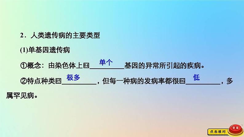 2023新教材高中生物第四章生物的变异第四节人类遗传病是可以检测和预防的课件浙科版必修2第5页