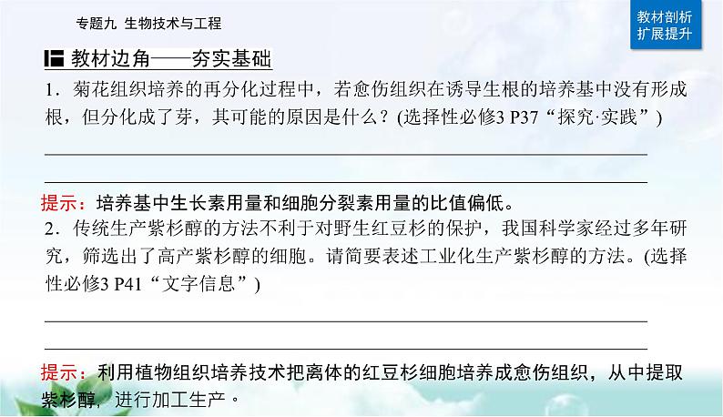 2023届高考生物二轮复习第16讲细胞工程及生物技术的安全性与伦理问题课件03