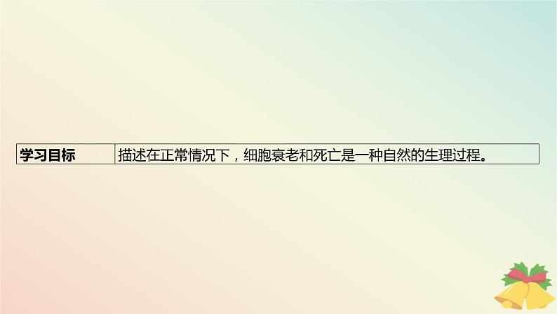 江苏专版2023_2024学年新教材高中生物第四章细胞增殖分化衰老和死亡第二节细胞分化衰老和死亡第二课时细胞衰老和细胞死亡课件苏教版必修103