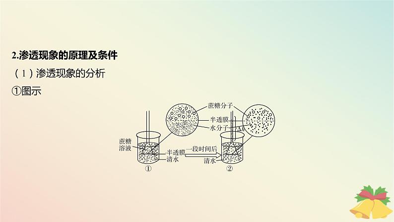 江苏专版2023_2024学年新教材高中生物第二章细胞的结构和生命活动第三节物质进出细胞的运输方式第一课时细胞质膜具有选择透过性课件苏教版必修106