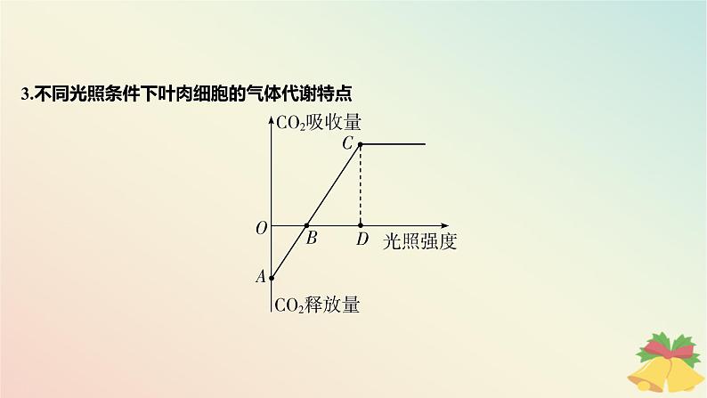 江苏专版2023_2024学年新教材高中生物第三章细胞中能量的转换和利用微专题三光合作用与细胞呼吸的关系曲线模型及相关实验设计课件苏教版必修107