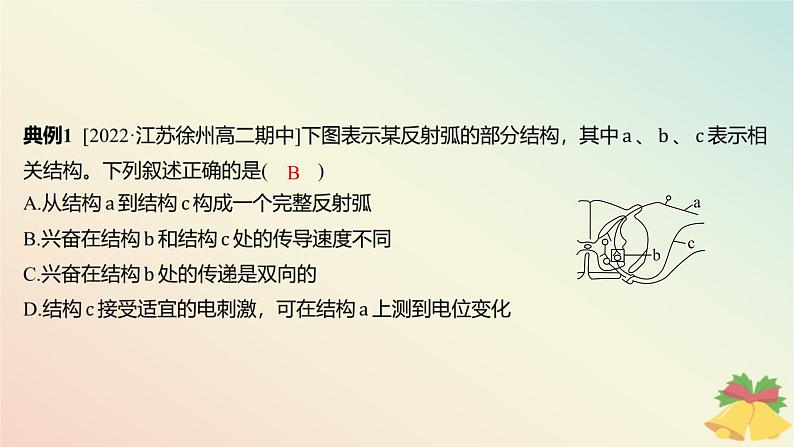 江苏专版2023_2024学年新教材高中生物第一章人体稳态维持的生理基础第一节神经调节微专题一动作电位的传导与传递相关实验分析题课件苏教版选择性必修103