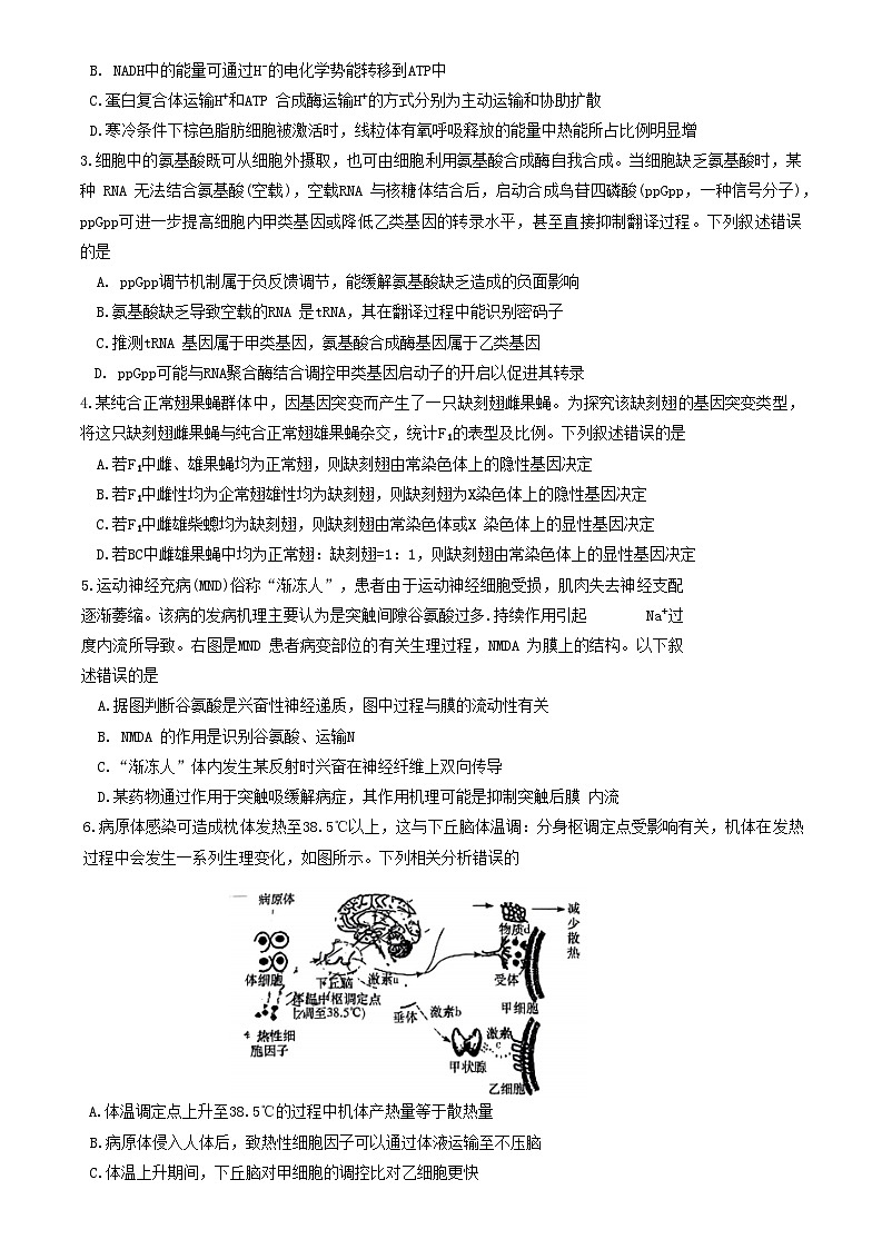 湖南省长沙市雅礼中学2023届高三生物二模试卷（Word版附解析）第2页