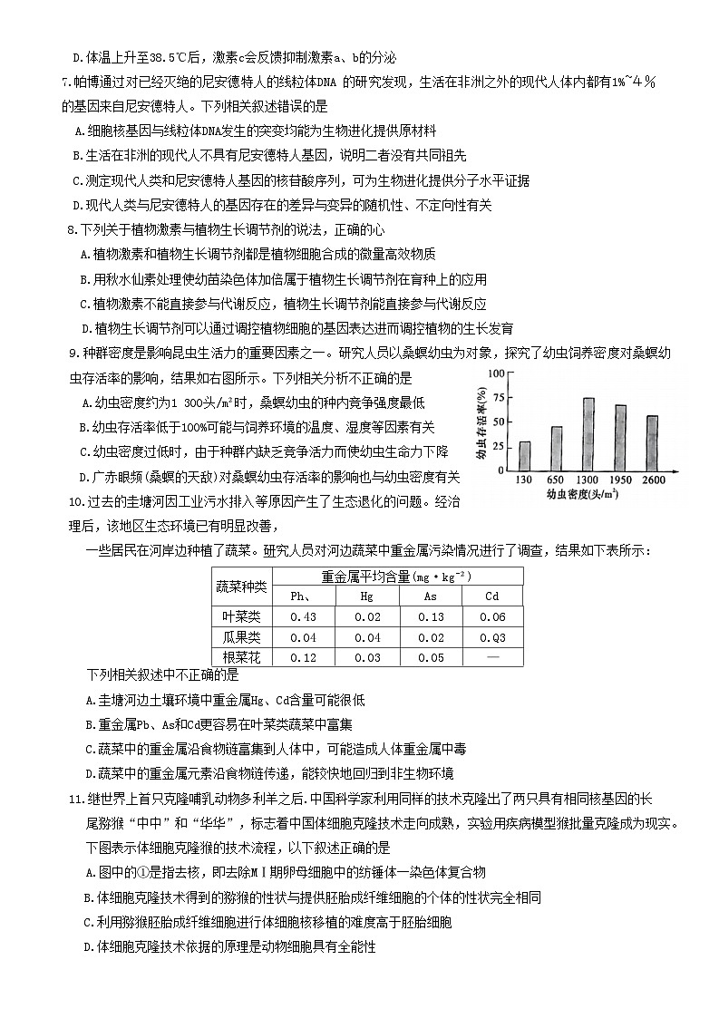 湖南省长沙市雅礼中学2023届高三生物二模试卷（Word版附解析）第3页