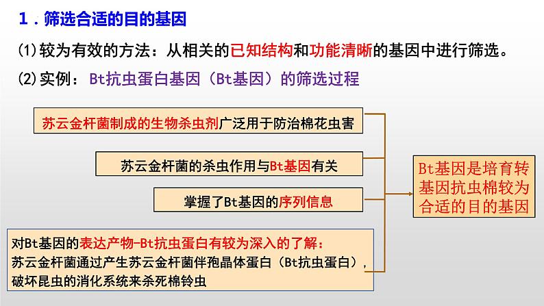 3.2基因工程的基本操作程序(1)  课件人教版高中生物选修三ppt07