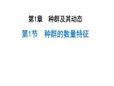 1.1种群的数量特征  课件人教版高中生物选修二ppt