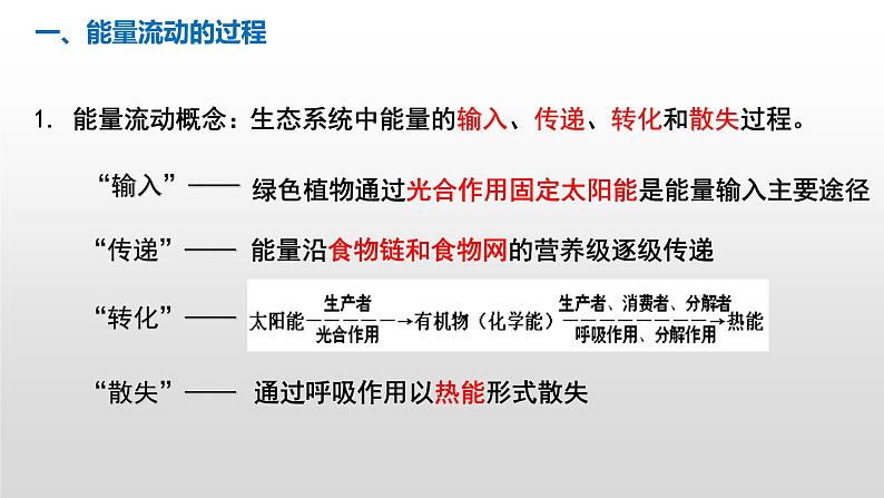 3.2生态系统的能量流动  课件人教版高中生物选修二ppt第5页