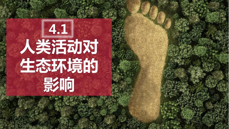 4.1人类活动对生态环境的影响  课件人教版高中生物选修二ppt02