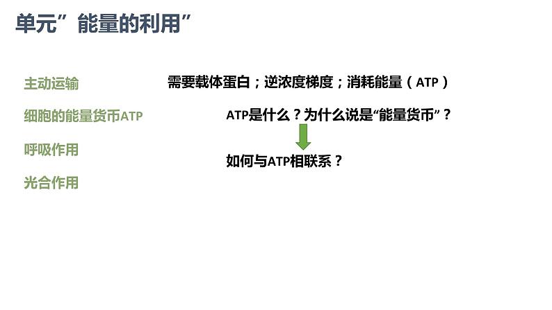 5.2细胞中的能量“货币”ATP 课件高中人教版生物必修一01