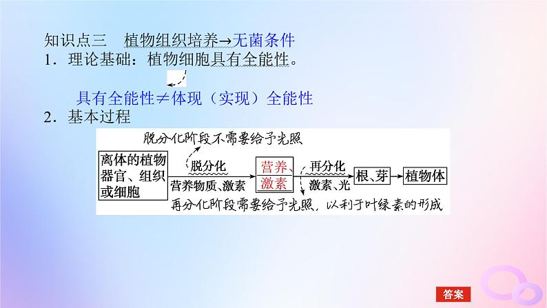 2024版新教材高考生物全程一轮总复习第十二单元生物技术与工程课堂互动探究案3植物细胞工程课件07