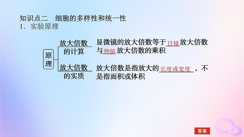 2024版新教材高考生物全程一轮总复习第一单元走近细胞及组成细胞的分子课堂互动探究案1借助显微镜走近细胞课件第7页