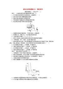 2024版新教材高考生物全程一轮总复习课后定时检测案28神经调节