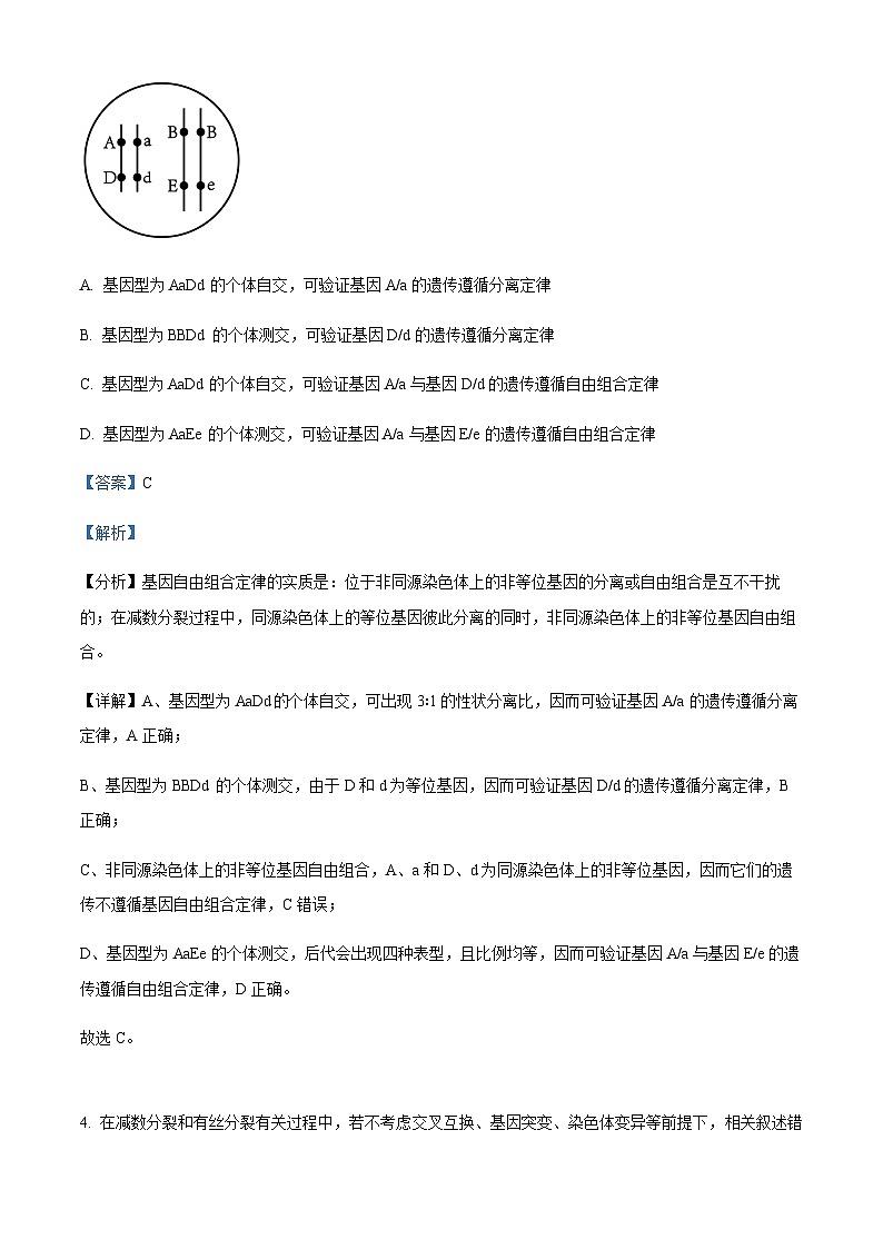 2022-2023学年四川省成都市石室中学高一下学期期末生物试题含答案03