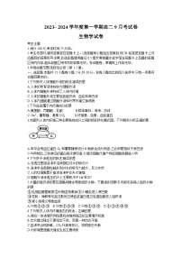 安徽省明光市第三中学与凤阳县临淮中学2023-2024学年高二上学期9月月考生物试题