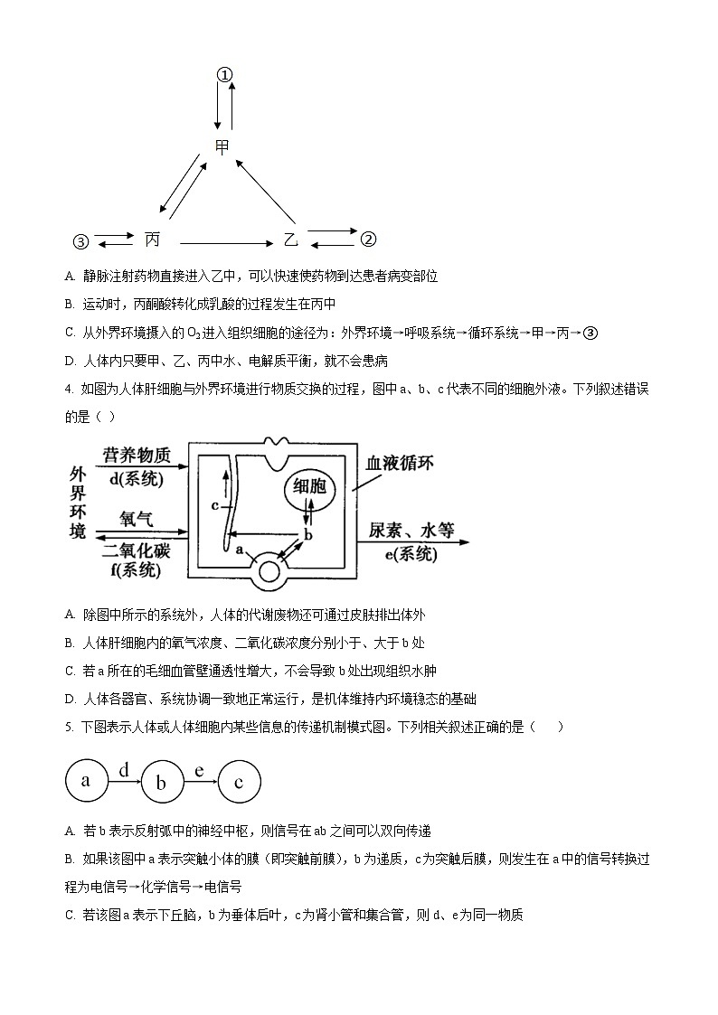 江苏省盐城中学2023-2024学年高二8月月考生物试题无答案第2页