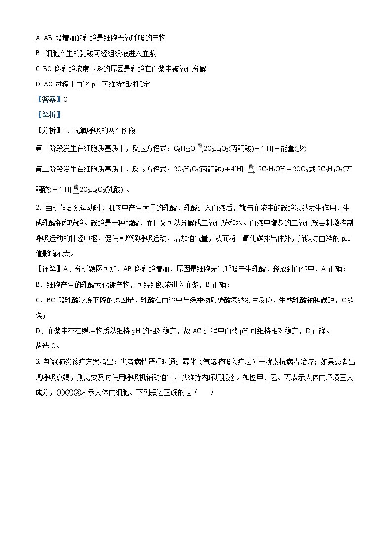 江苏省盐城中学2023-2024学年高二8月月考生物试题含解析第2页