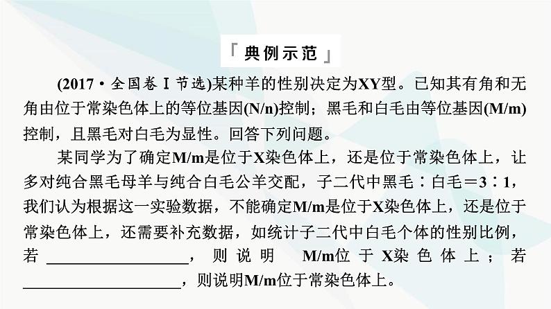 2024届高考生物一轮复习第5单元实验探究系列3遗传类实验的设计课件第3页