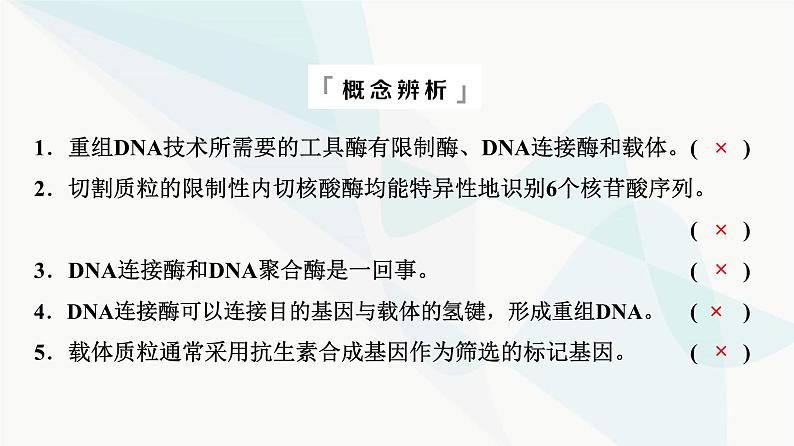 2024届高考生物一轮复习第10单元第40课基因工程课件第8页