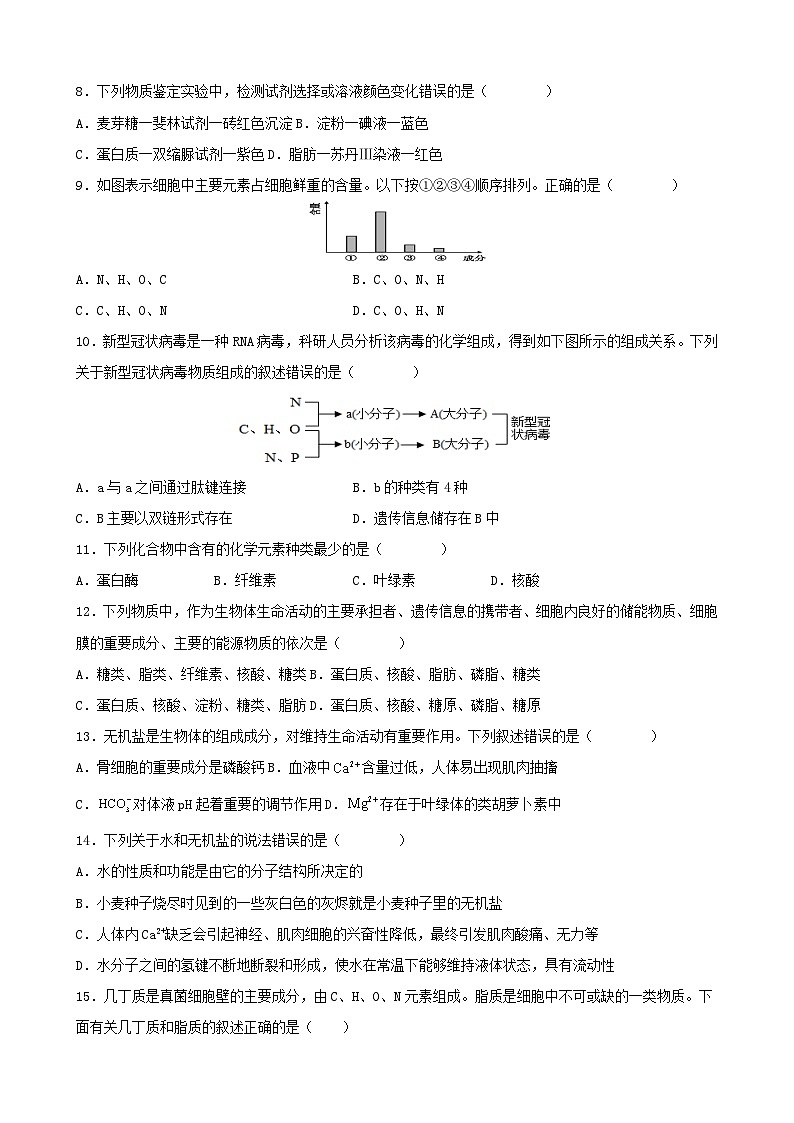 吉林省梅河口市博文学校2022-2023学年高二下学期期末考试生物试题（含答案）02