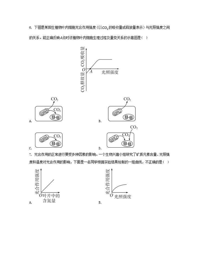 江苏专版2023_2024学年新教材高中生物第5章细胞的能量供应和利用第4节光合作用与能量转化第2课时光合作用的原理和应用分层作业新人教版必修1第3页