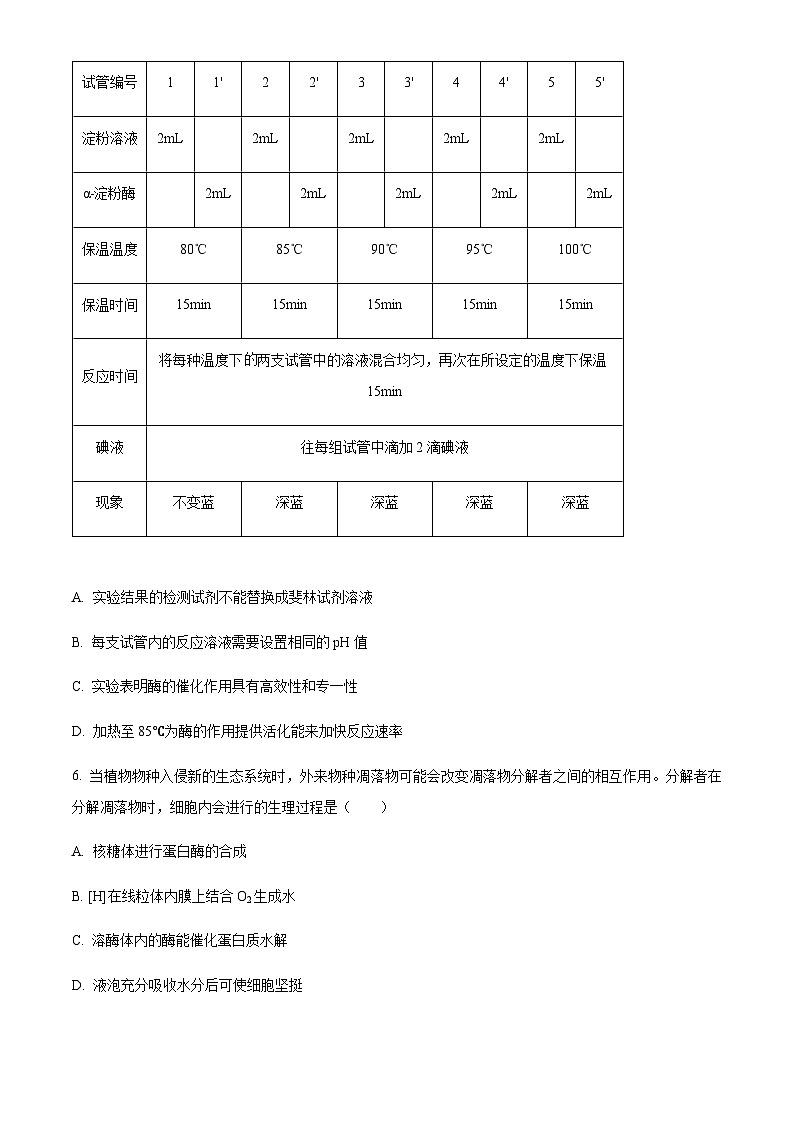 2022-2023学年湖南省名校联盟高三下学期3月联考生物试题含答案02