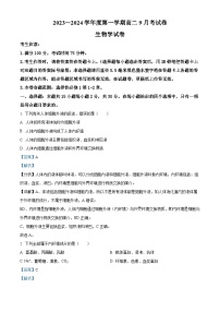 安徽省滁州市明光市三中与凤阳县临淮中学2023-2024学年高二生物上学期9月月考试题（Word版附解析）