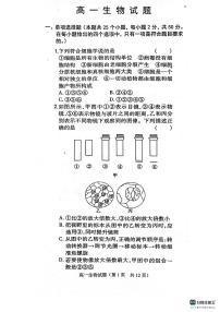 山东省菏泽市鄄城县第一中学2023-2024学年高一上学期9月月考生物试题