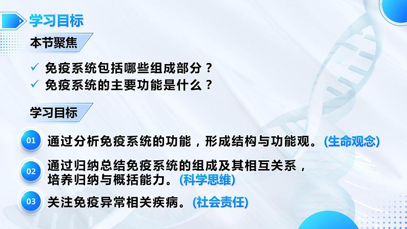 【核心素养目标】4.1《免疫系统的组成和功能》课件第2页