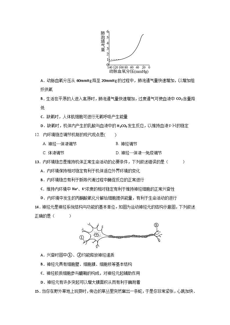安徽省合肥市2023-2024学年高二生物上学期9月月考试题（Word版附答案）03