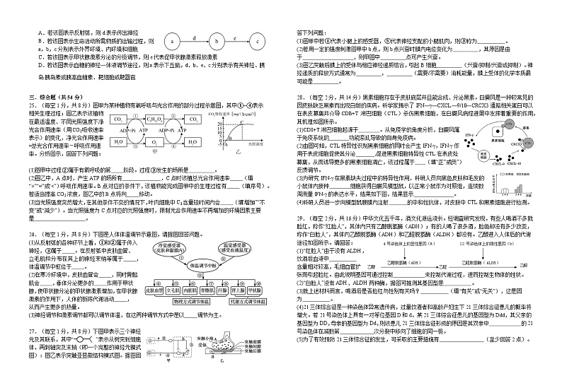 江西省宜丰中学2023-2024学年高二上学期10月月考生物试题第3页