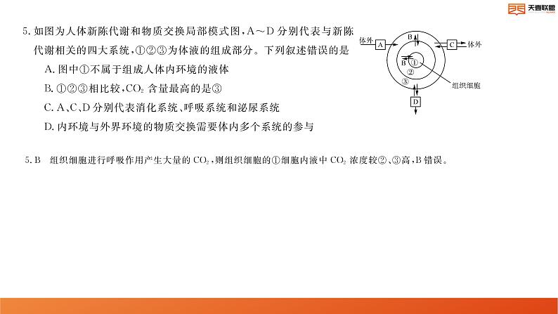 2024湖南省天壹名校联盟高二上学期10月联考生物试卷讲评PDF版含答案06