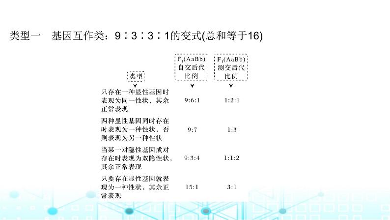 2024届苏教版高中生物一轮复习微专题5基因的自由组合定律的遗传特例分析课件第2页