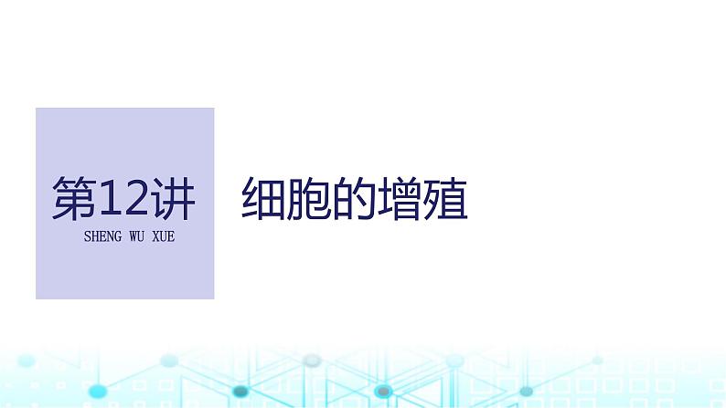 2024届苏教版高中生物一轮复习细胞的增殖课件第1页