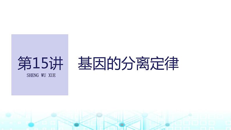 2024届苏教版高中生物一轮复习基因的分离定律课件第1页