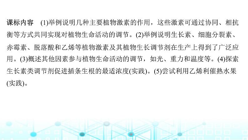 2024届苏教版高中生物一轮复习其他植物激素、植物生长调节剂的应用及环境因素参与调节植物的生命活动课件02