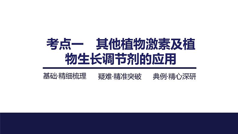 2024届苏教版高中生物一轮复习其他植物激素、植物生长调节剂的应用及环境因素参与调节植物的生命活动课件04