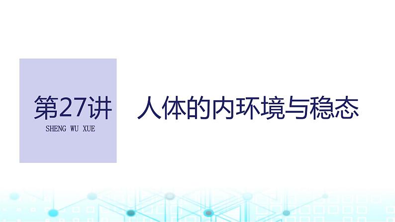 2024届苏教版高中生物一轮复习人体的内环境与稳态课件第1页