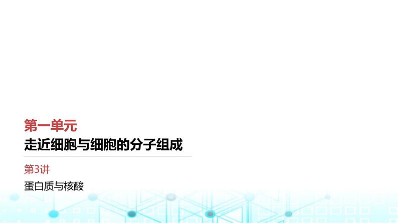 人教版高中生物必修一蛋白质与核酸课件第1页