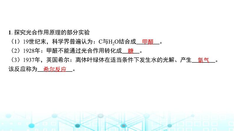 人教版高中生物必修一光合作用的原理及影响因素课件第4页